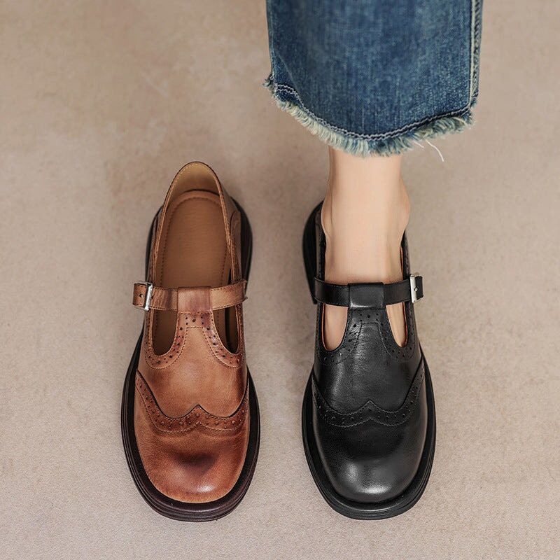 Isolde Genuine Leather Flats