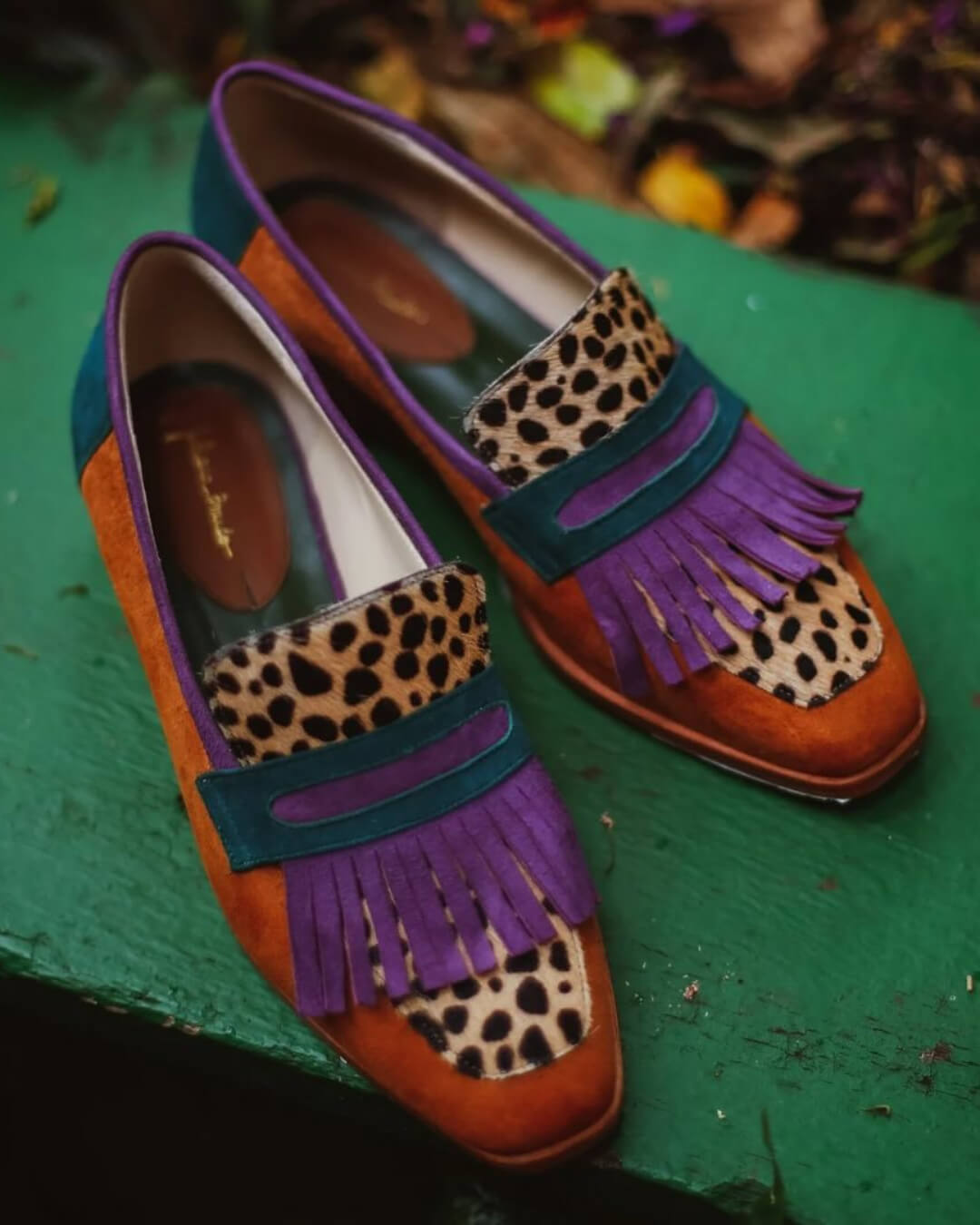 Ophelia | Leopard Fringe Loafers