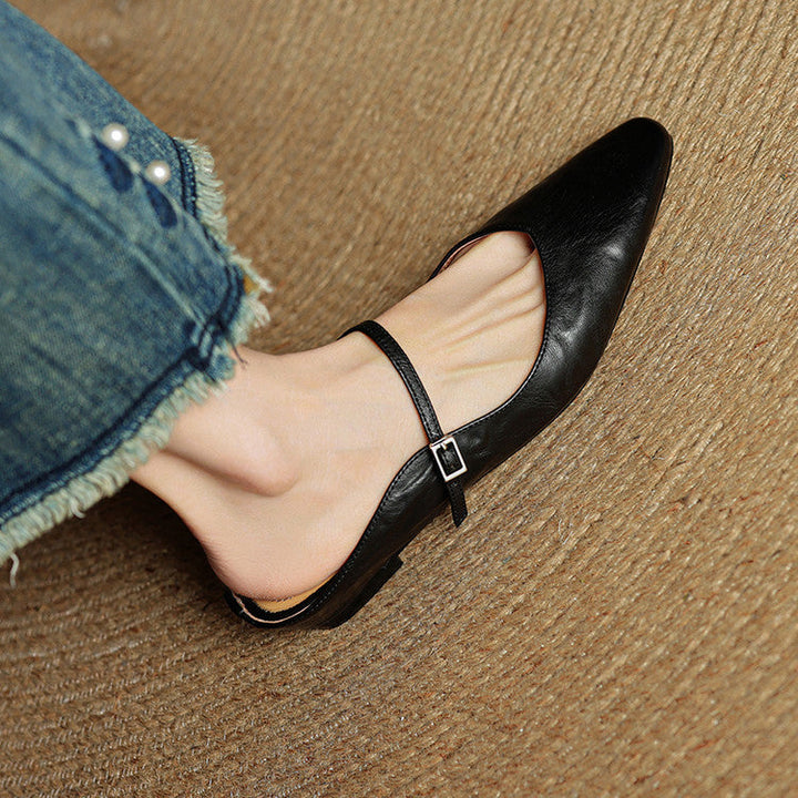 Liora Genuine Leather Mules