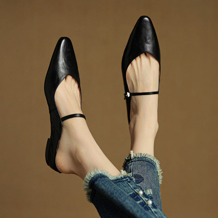 Liora Genuine Leather Mules