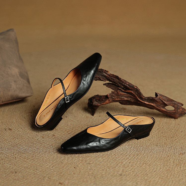 Liora Genuine Leather Mules