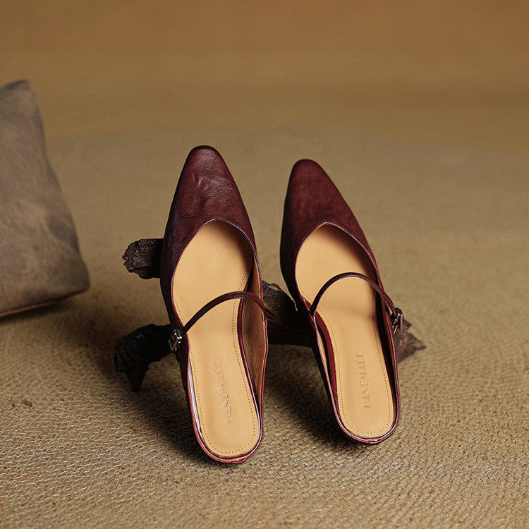 Liora Genuine Leather Mules