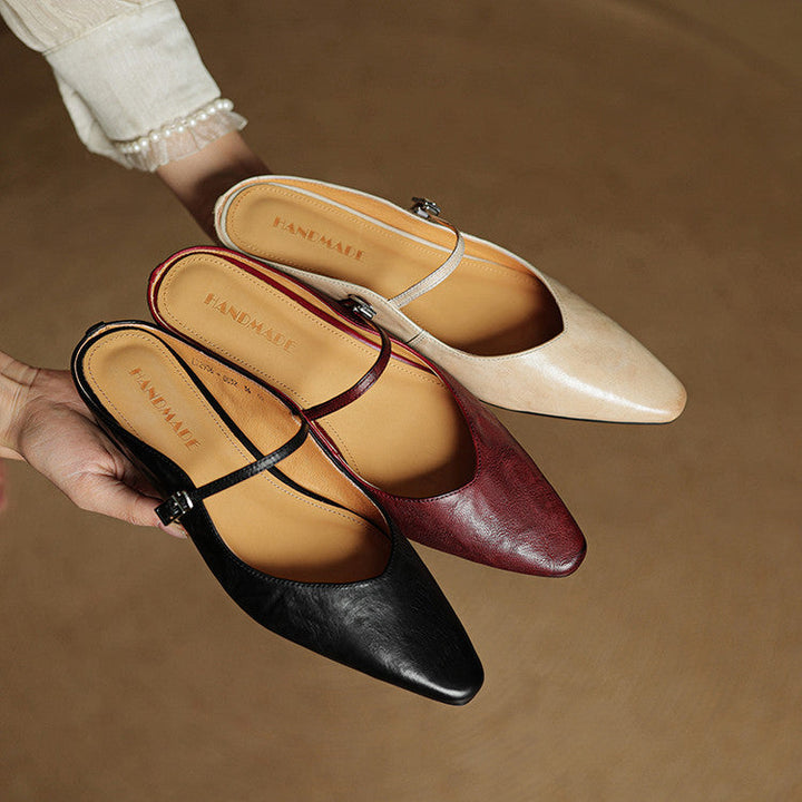 Liora Genuine Leather Mules