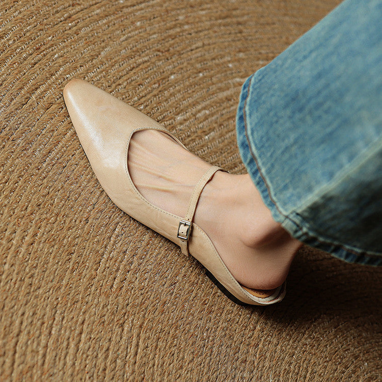 Liora Genuine Leather Mules