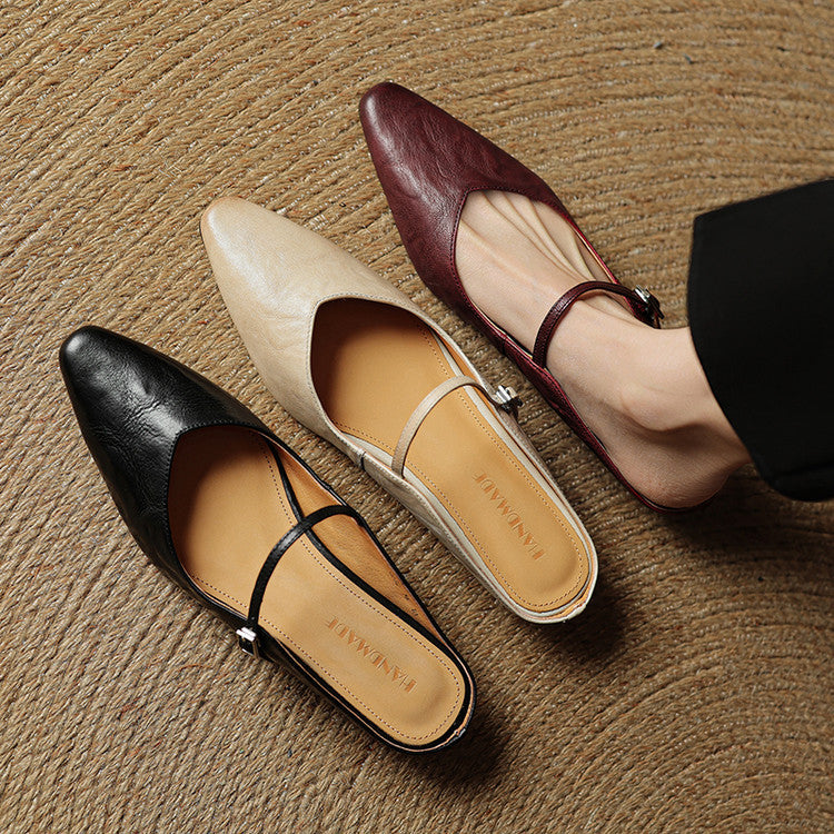 Liora Genuine Leather Mules