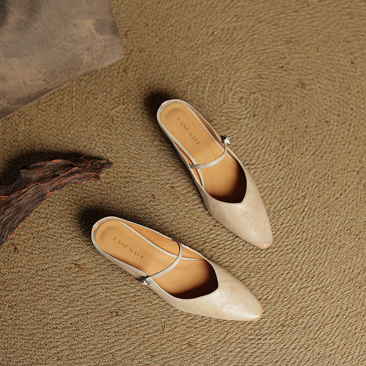 Liora Genuine Leather Mules