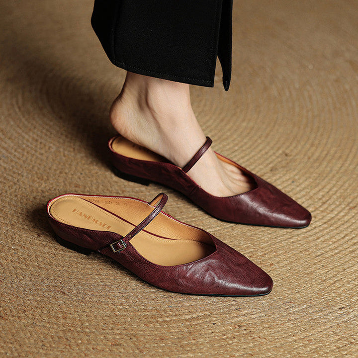 Liora Genuine Leather Mules