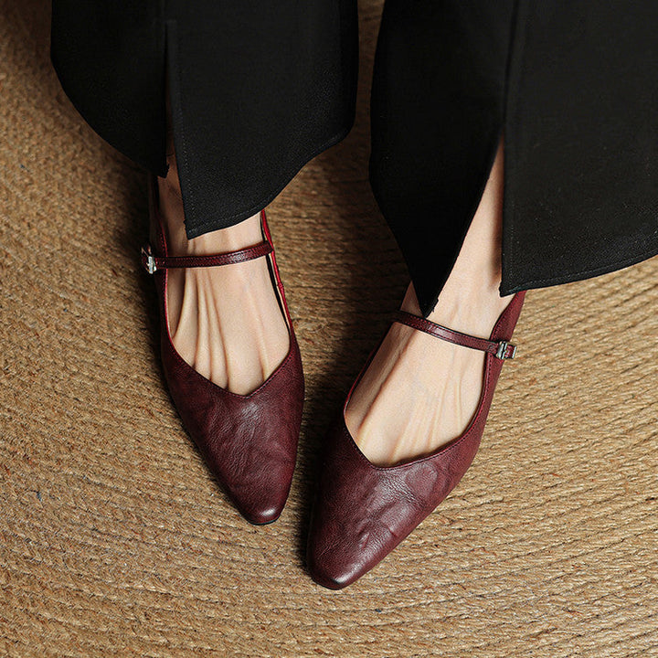 Liora Genuine Leather Mules