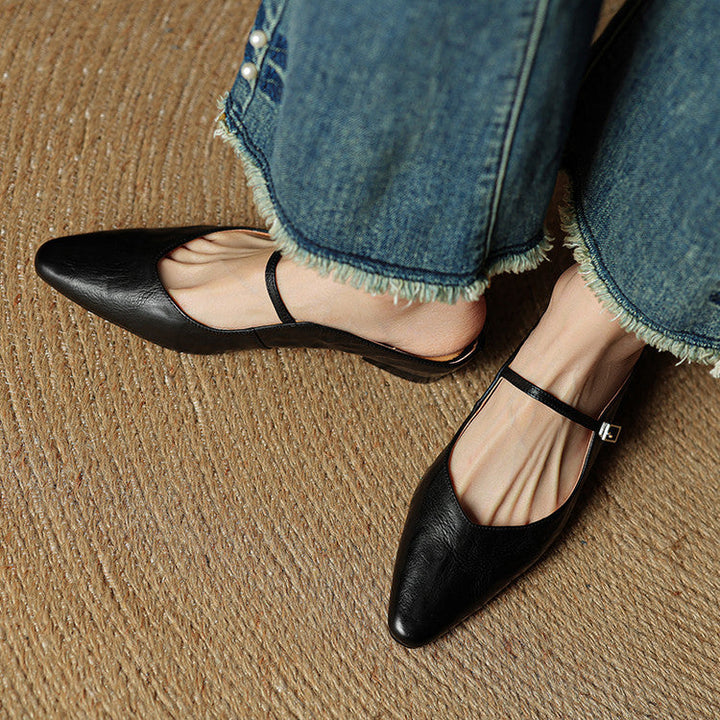 Liora Genuine Leather Mules