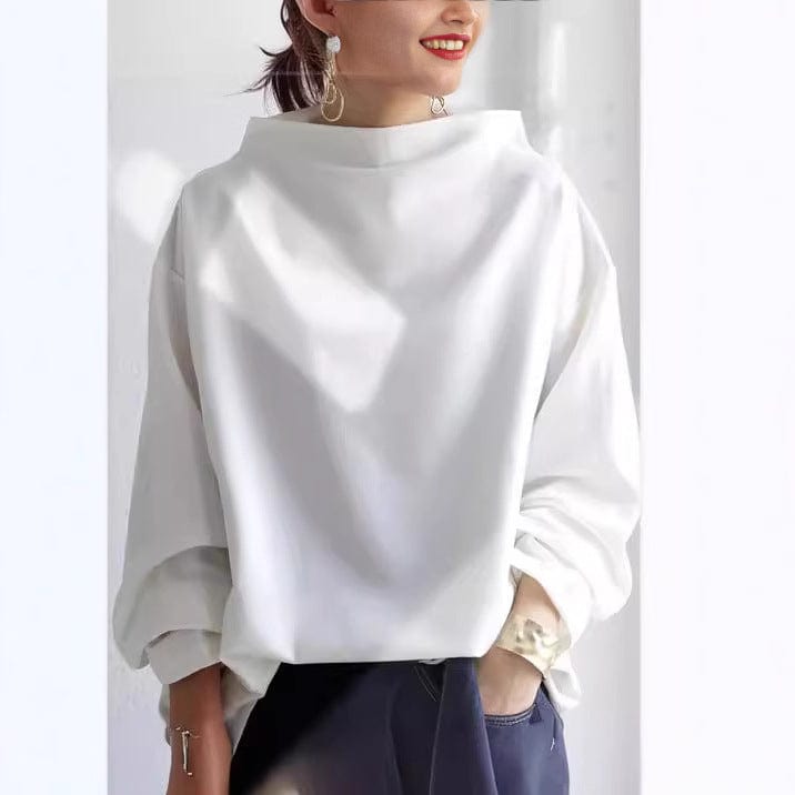 Selene Cozy High-Neck Knit Pullover