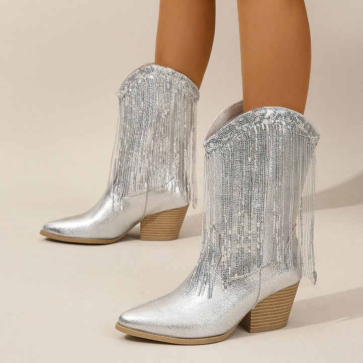 Luciana | Elegant Fringe Boots