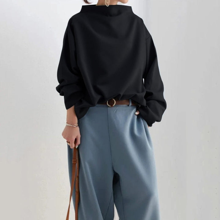 Selene Cozy High-Neck Knit Pullover