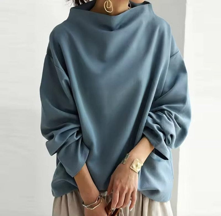 Selene Cozy High-Neck Knit Pullover