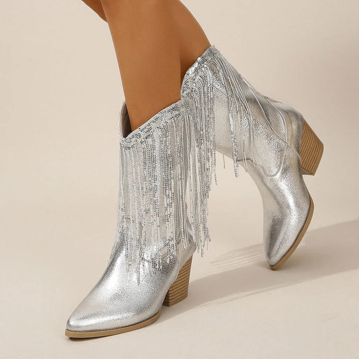 Luciana | Elegant Fringe Boots