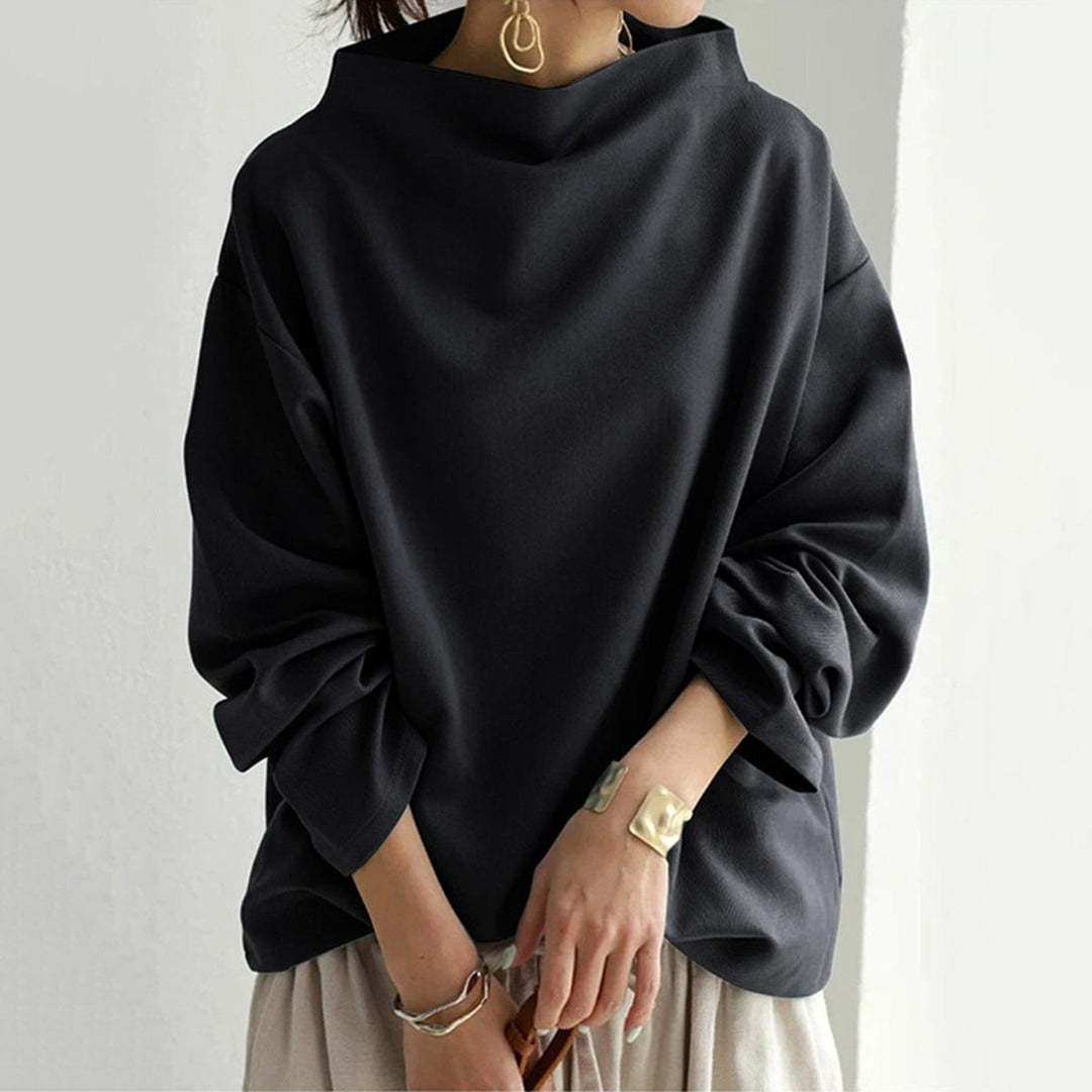 Selene Cozy High-Neck Knit Pullover