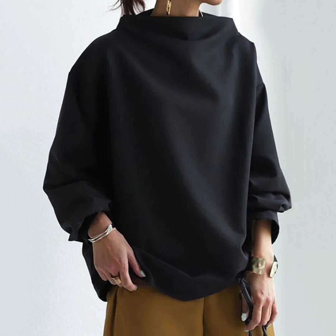 Selene Cozy High-Neck Knit Pullover